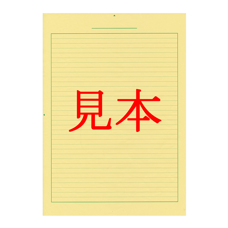 監査調書用紙（1冊50枚綴）《A4（黄）ヨコ罫》